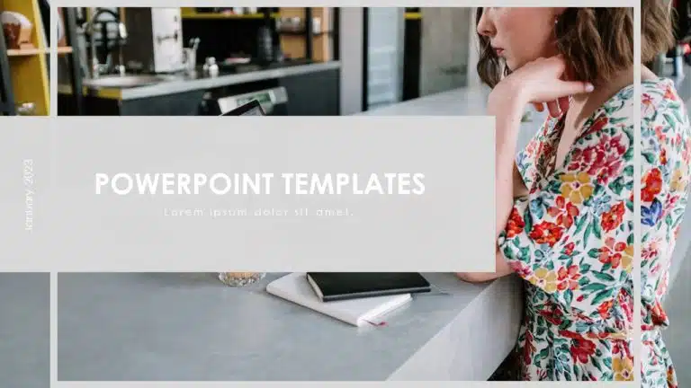 Images Title Slide PowerPoint Template & Google Slides Theme