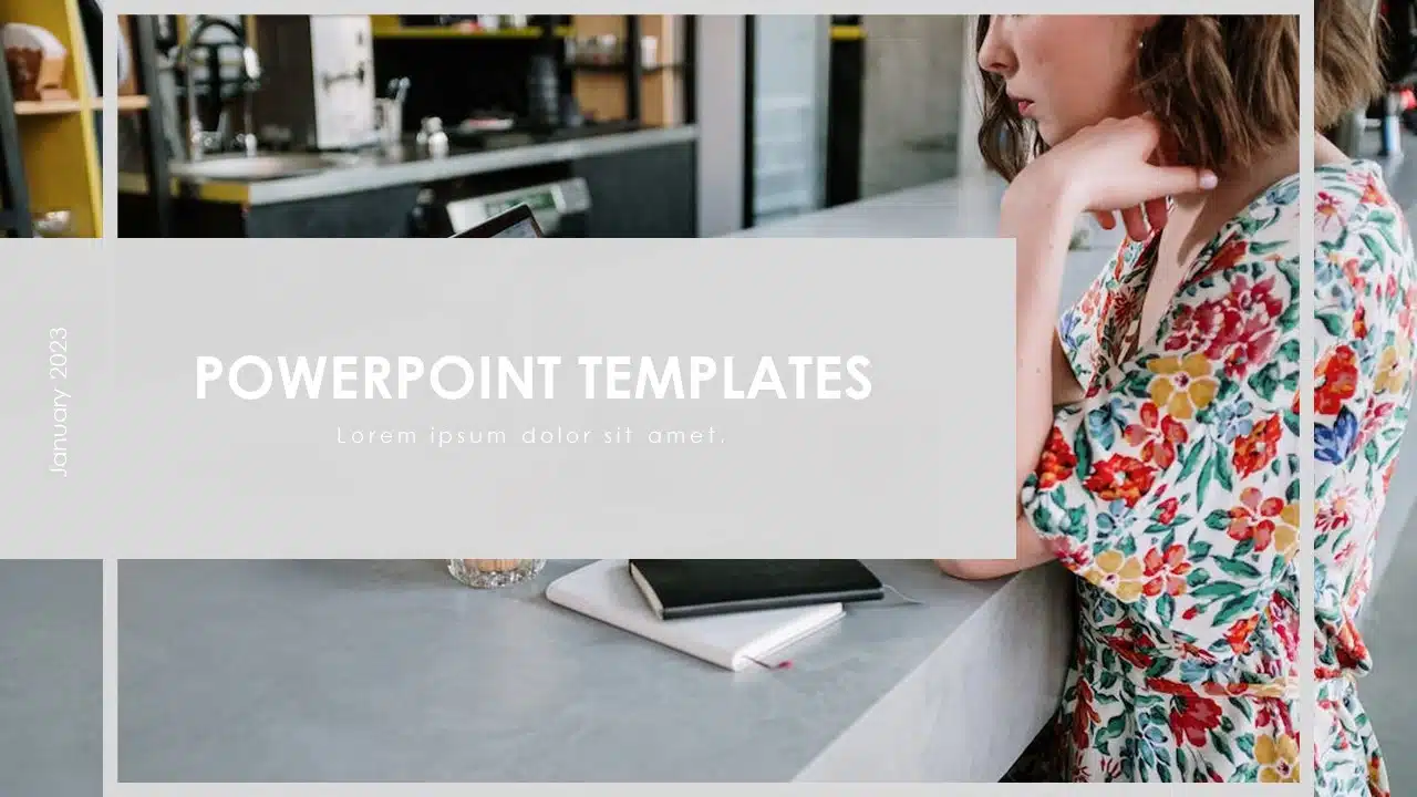 Images Title Slide PowerPoint Template & Google Slides Theme