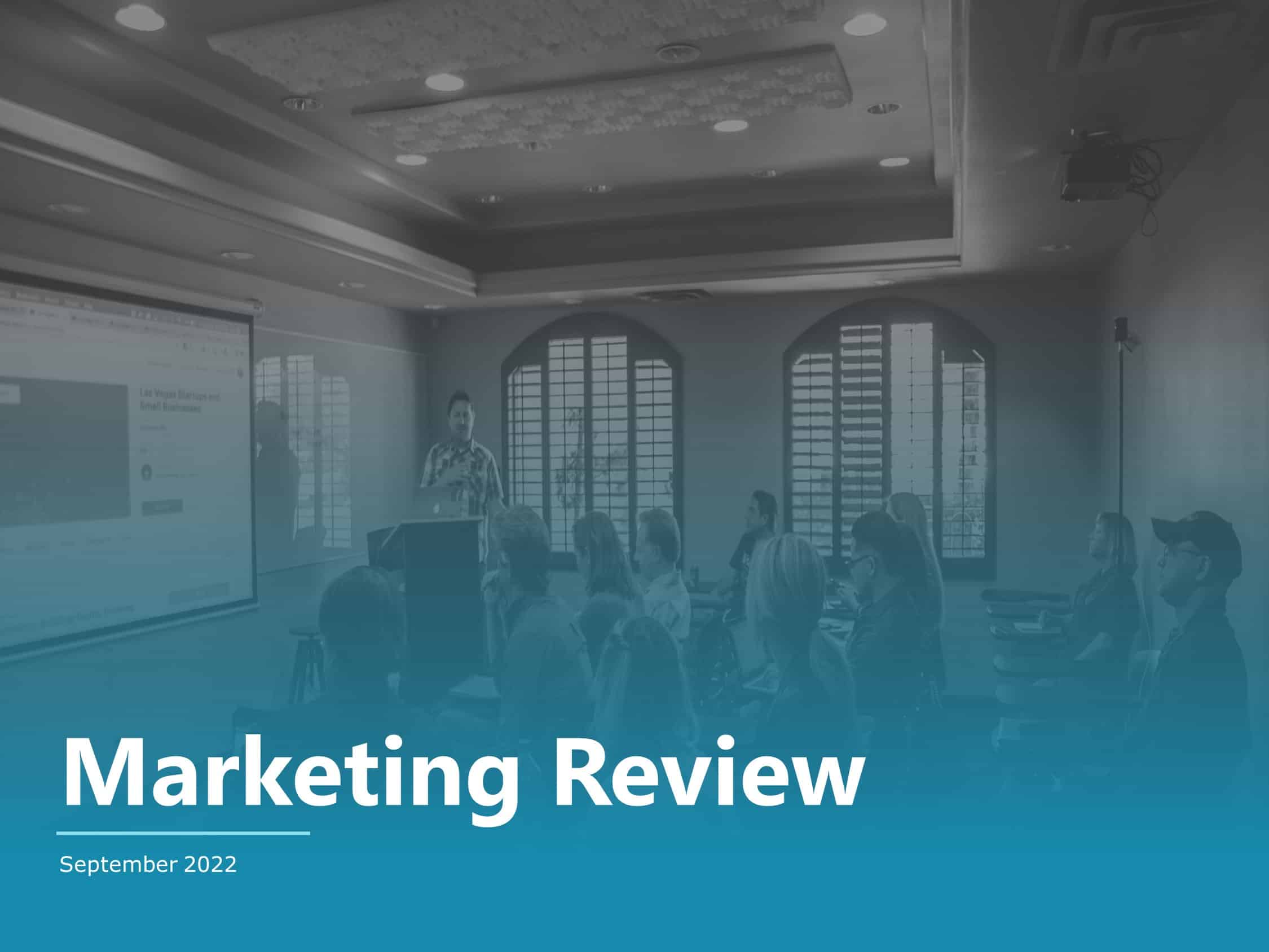 Marketing Review Presentation & Google Slides Theme