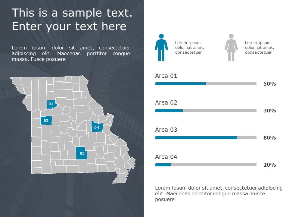 Missouri Demographic Profile 9 PowerPoint Template & Google Slides Theme