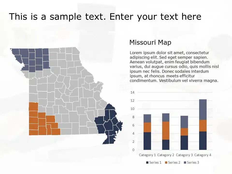 Missouri Map 1 PowerPoint Template & Google Slides Theme