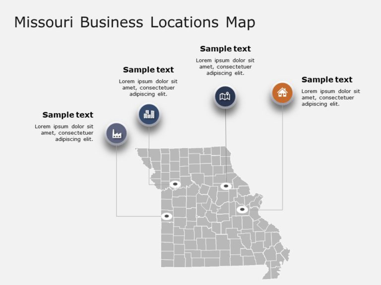 Missouri Map 2 PowerPoint Template & Google Slides Theme