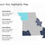 Missouri Map 4 PowerPoint Template & Google Slides Theme