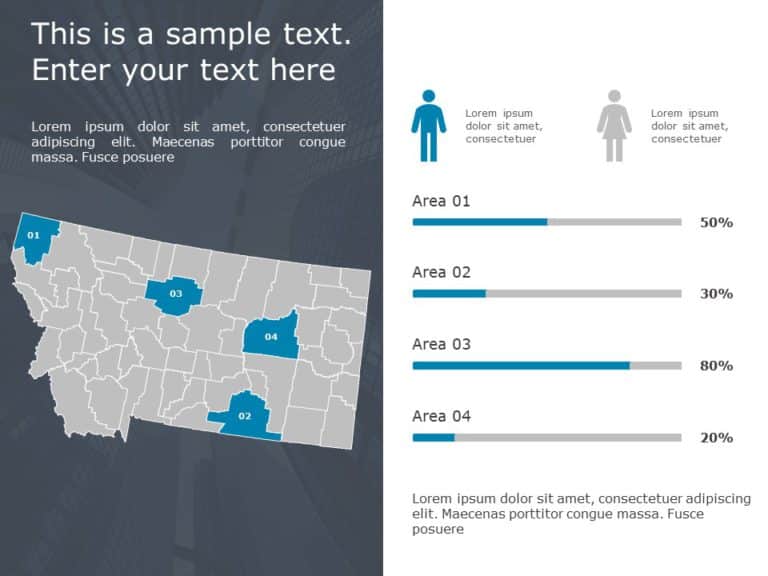 Montana Demographic 9 Profile PowerPoint Template & Google Slides Theme