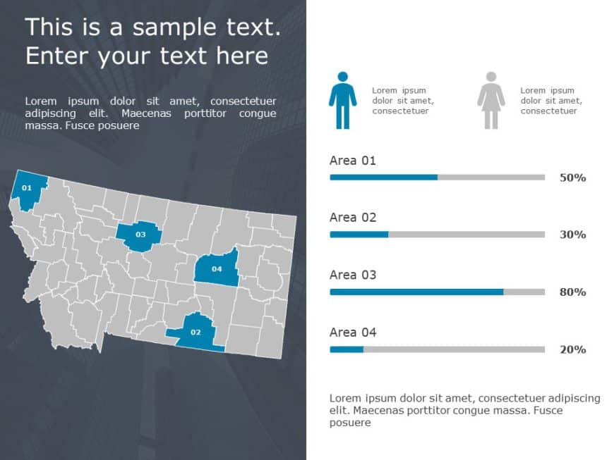 Montana Demographic 9 Profile PowerPoint Template