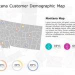 Montana Map 6 PowerPoint Template & Google Slides Theme