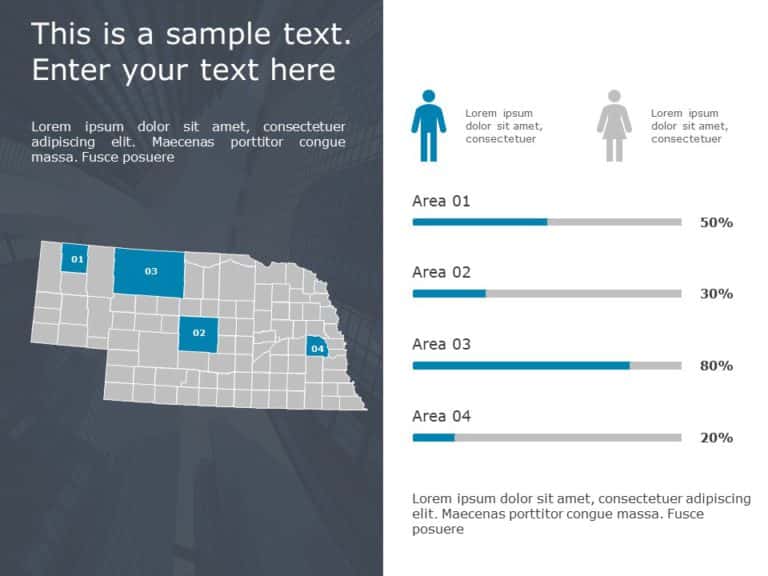 Nebraska Demographic Profile 9 PowerPoint Template