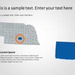 Nebraska Map 3 PowerPoint Template & Google Slides Theme