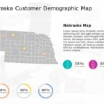 Nebraska Map 6 PowerPoint Template & Google Slides Theme