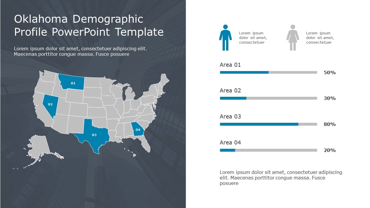 Oklahoma Demographic Profile 9 PowerPoint Template & Google Slides Theme