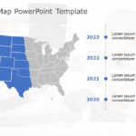 Oklahoma Map 5 PowerPoint Template & Google Slides Theme