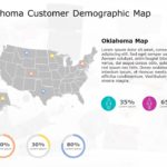 Oklahoma Map 6 PowerPoint Template & Google Slides Theme