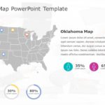 Oklahoma Map 6 PowerPoint Template & Google Slides Theme