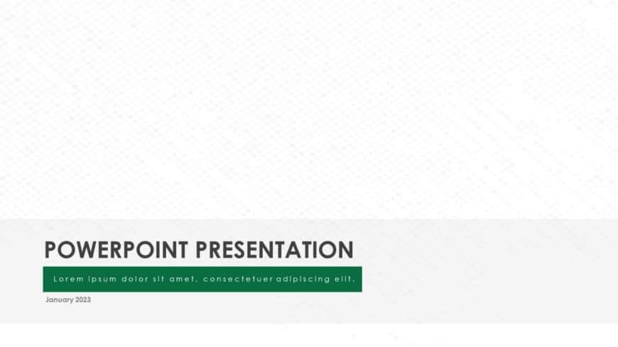 Pattern Title Slide PowerPoint Template