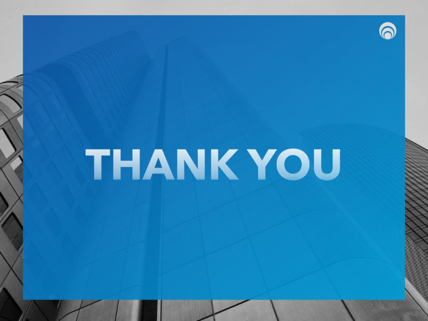 Professional Thank You Slide