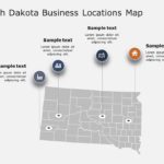 South Dakota Map 6 PowerPoint Template
