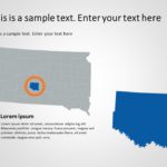 South Dakota Map 4 PowerPoint Template