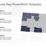 South Dakota Map 4 PowerPoint Template & Google Slides Theme