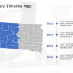 Oklahoma Map 5 PowerPoint Template