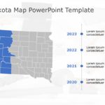 South Dakota Map 5 PowerPoint Template & Google Slides Theme