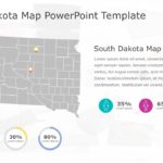 South Dakota Map 6 PowerPoint Template & Google Slides Theme