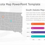 South Dakota Map 7 PowerPoint Template & Google Slides Theme