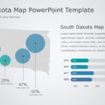 South Dakota Map 8 PowerPoint Template & Google Slides Theme