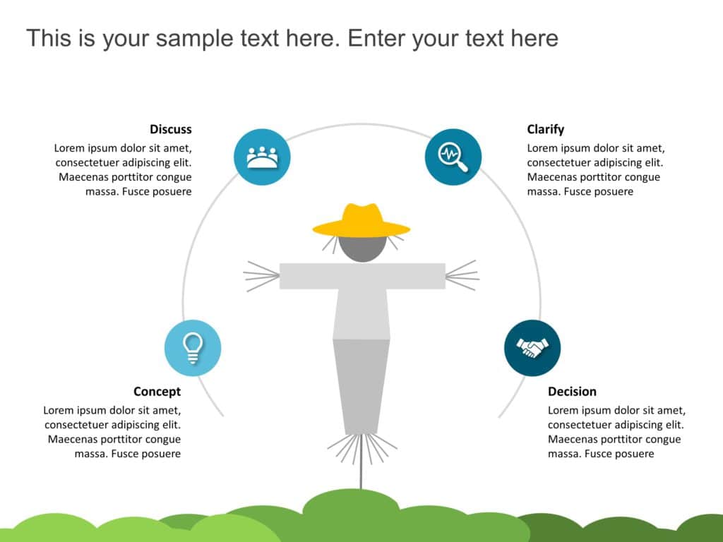 Animated Straw Man PowerPoint Template