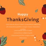 Happy Thanksgiving Greeting PowerPoint Template & Google Slides Theme