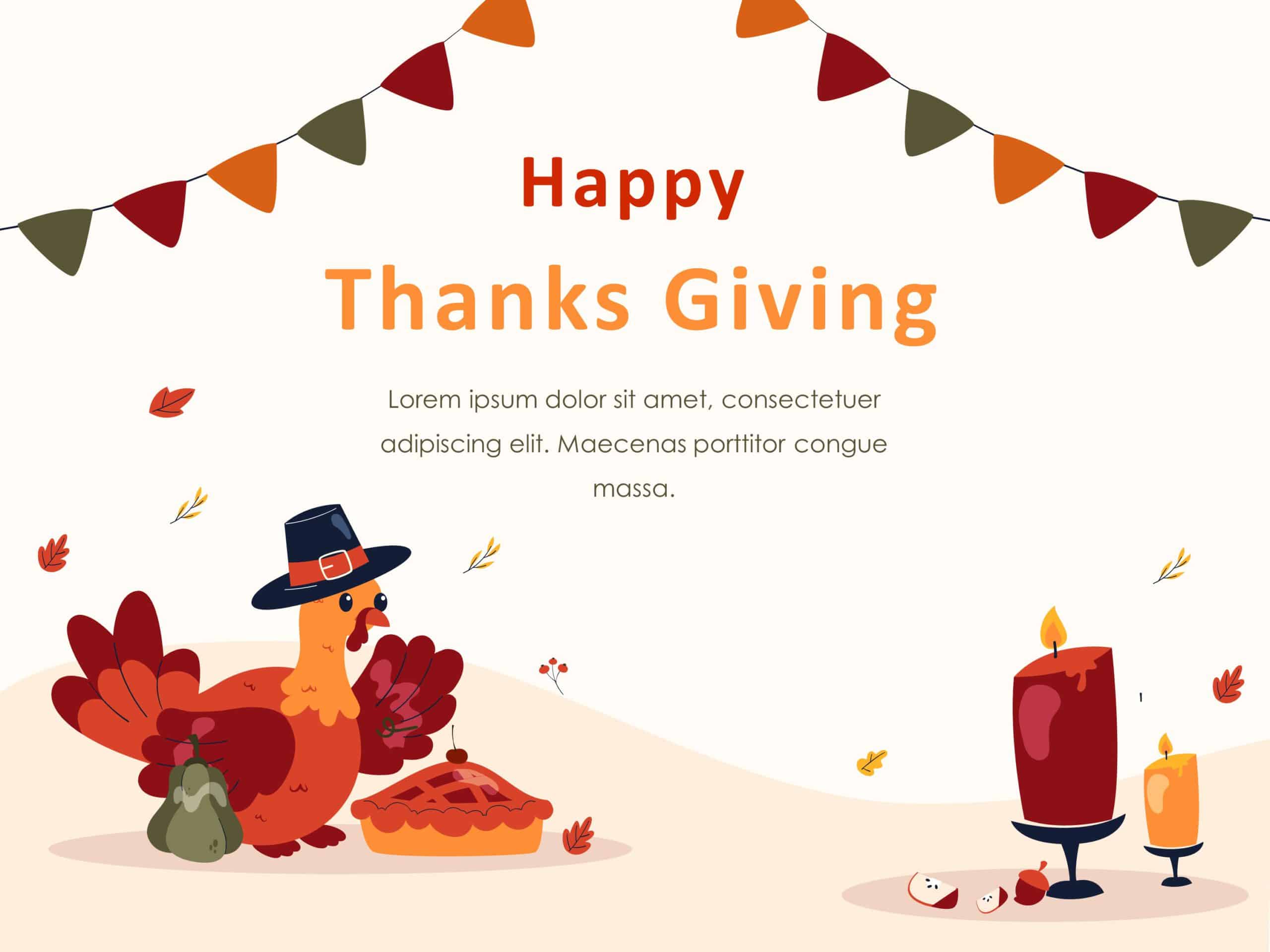 Thanksgiving Card Template & Google Slides Theme
