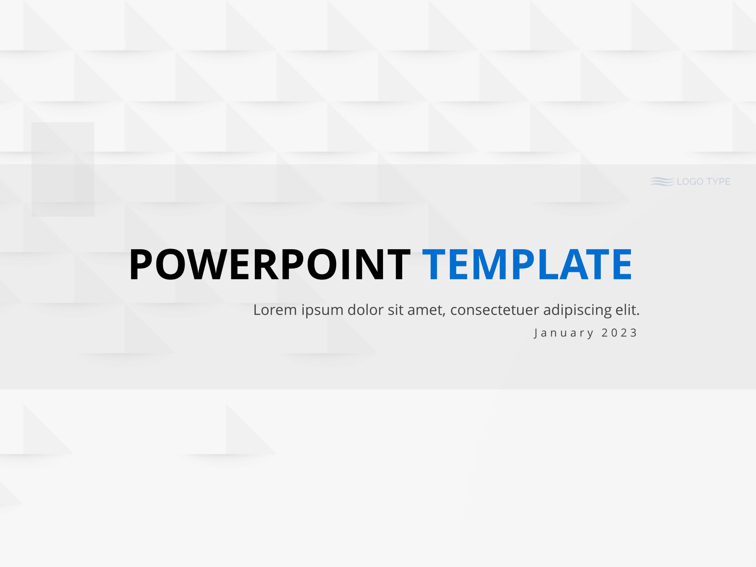 Triangle Title Slide PowerPoint Template