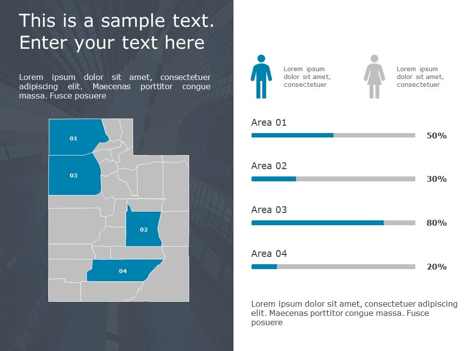 Utah Demographic Profile 9 PowerPoint Template