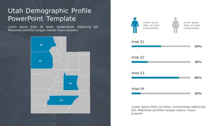 Utah Demographic Profile 9 PowerPoint Template & Google Slides Theme