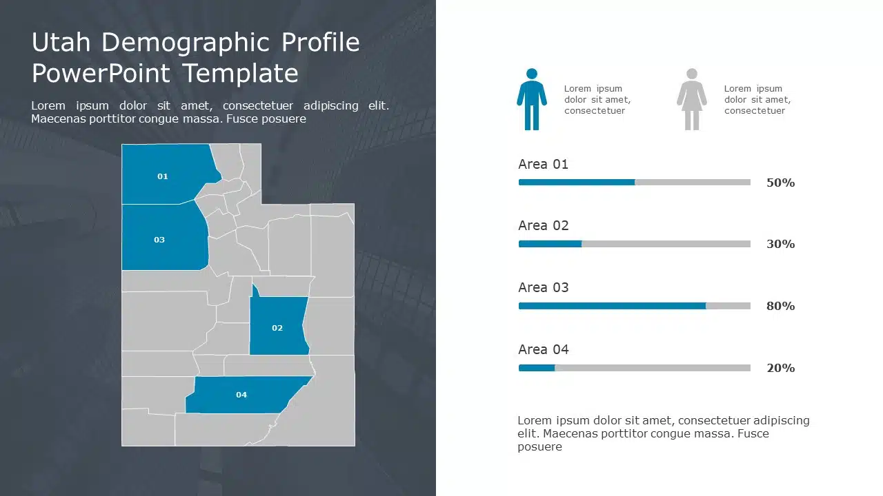 Utah Demographic Profile 9 PowerPoint Template & Google Slides Theme