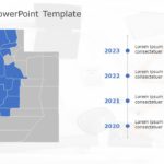 Utah Map 5 PowerPoint Template & Google Slides Theme