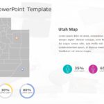 Utah Map 6 PowerPoint Template & Google Slides Theme