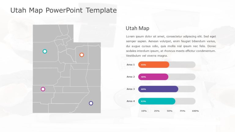 Utah Map 7 PowerPoint Template & Google Slides Theme