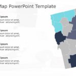 Vermont Map 4 PowerPoint Template & Google Slides Theme