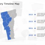 Vermont Map 5 PowerPoint Template & Google Slides Theme