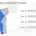 Vermont Map 5 PowerPoint Template & Google Slides Theme