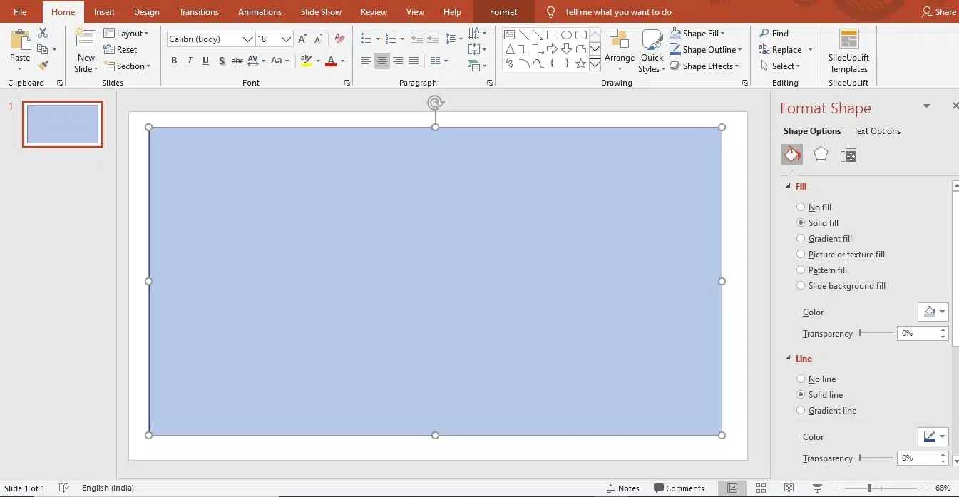 shape Transparency in PowerPoint