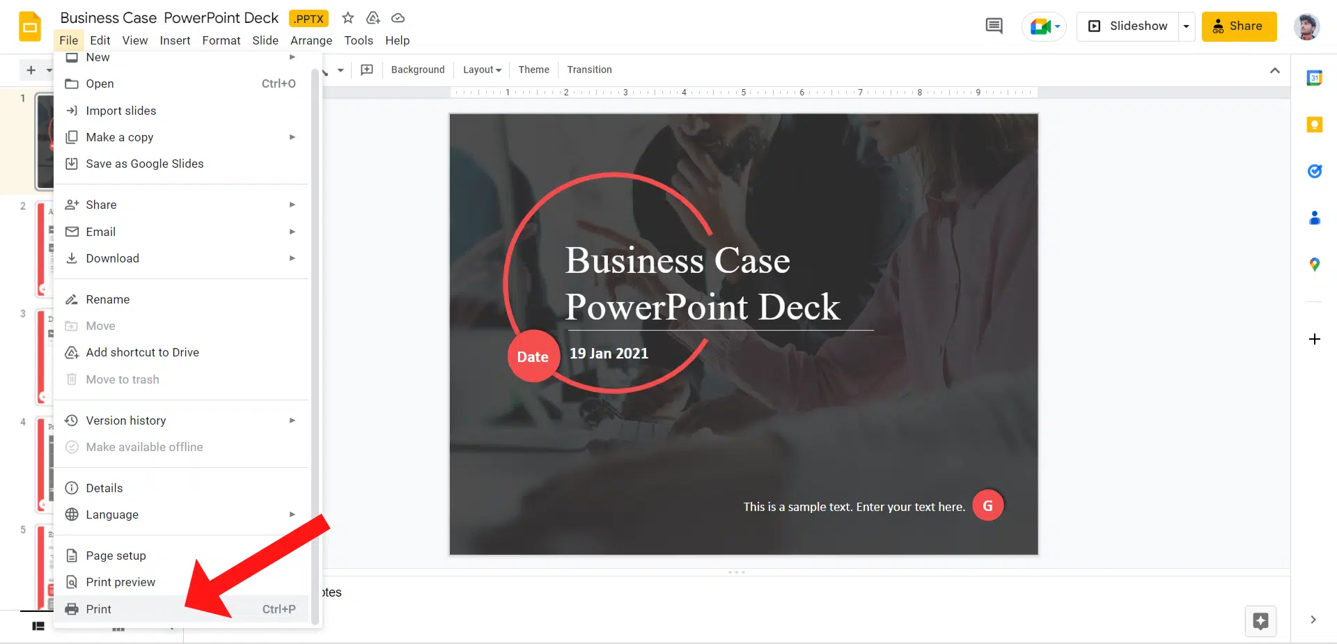  how to print google slides with speaker notes