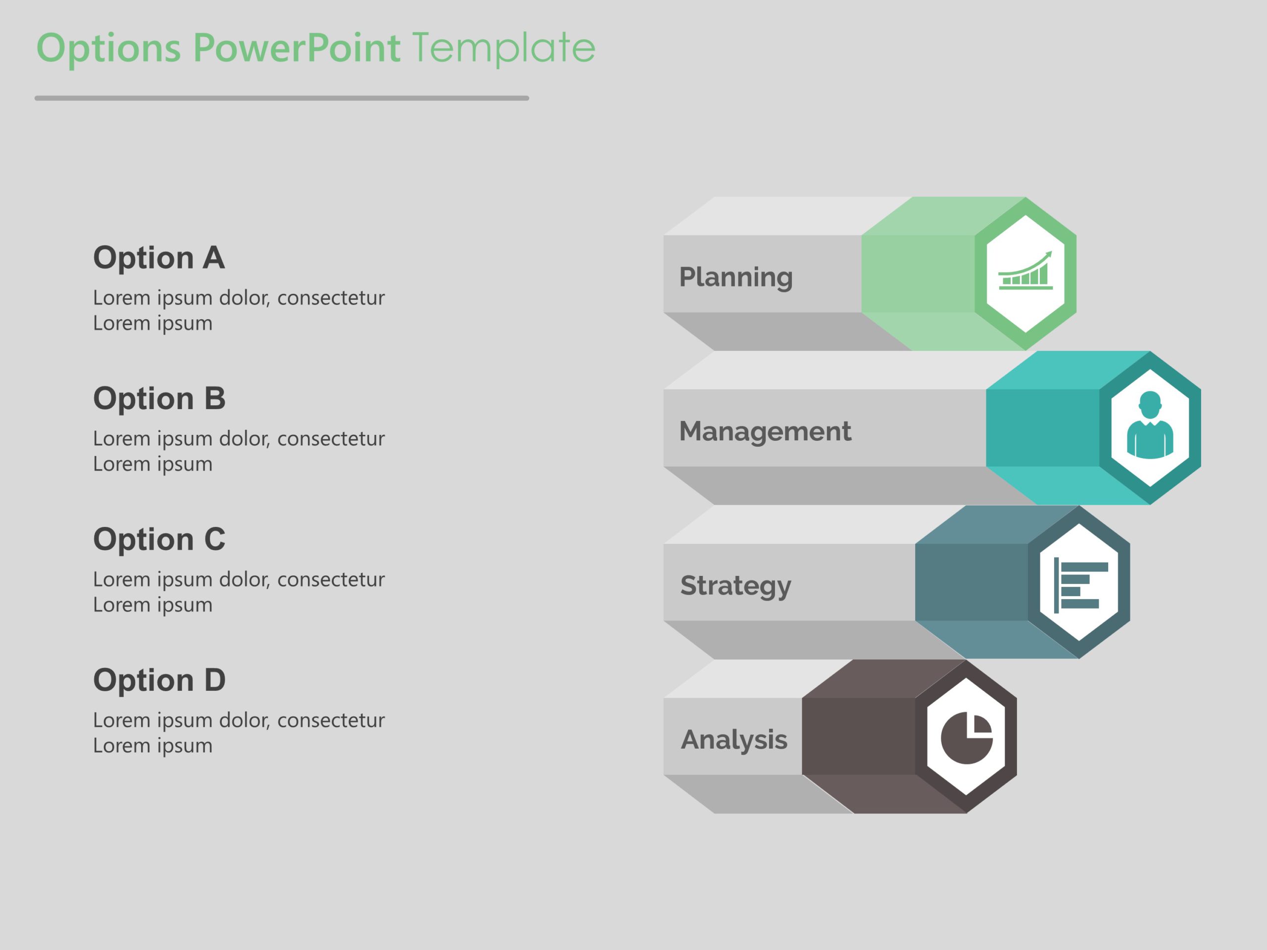 3D Options PowerPoint Template
