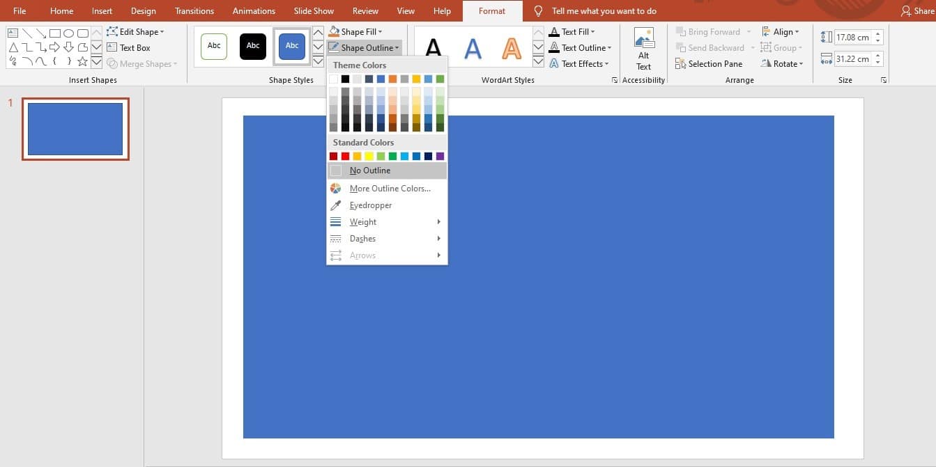 How to change Shape Transparency in PowerPoint