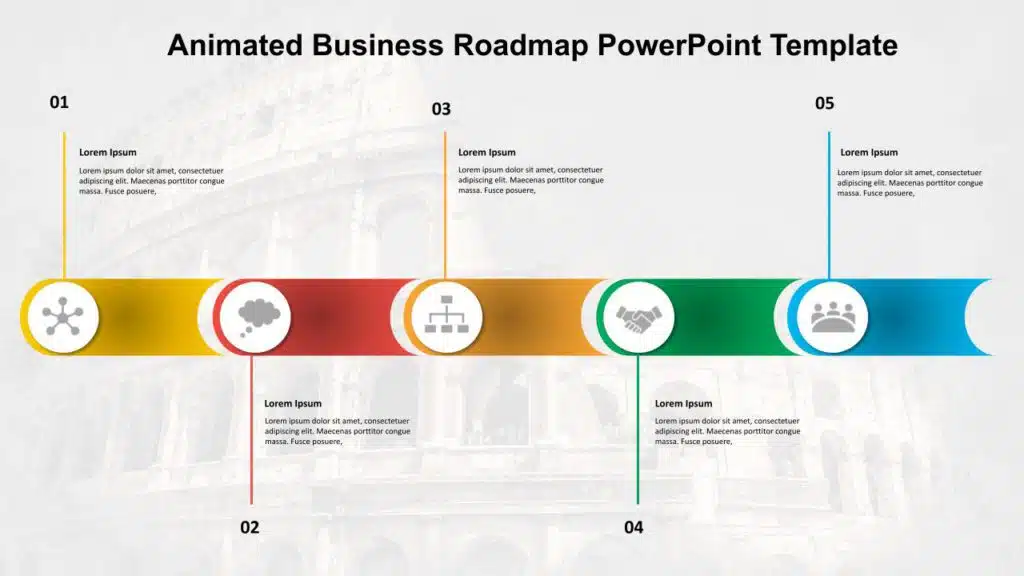 Animated Business Roadmap PowerPoint Template