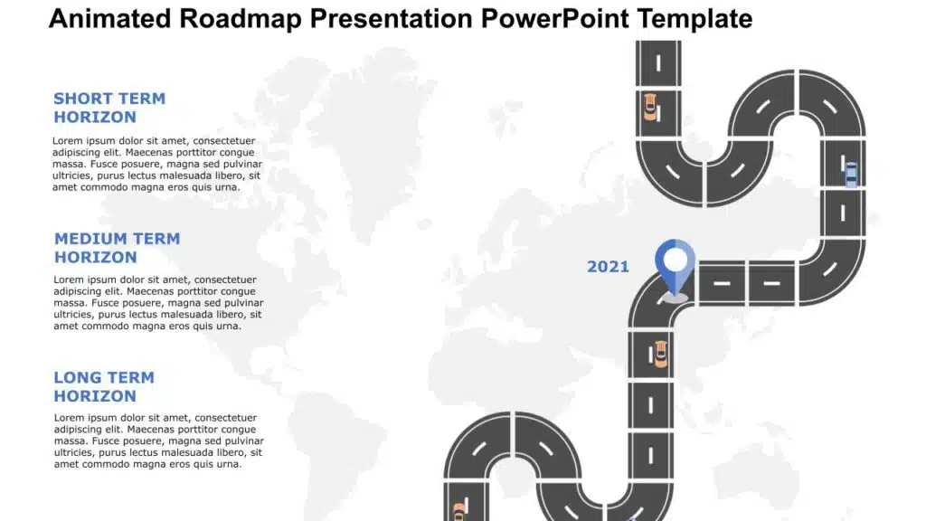 Animated Roadmap PowerPoint Template