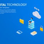 Cloud Technology Isometric PowerPoint Template & Google Slides Theme