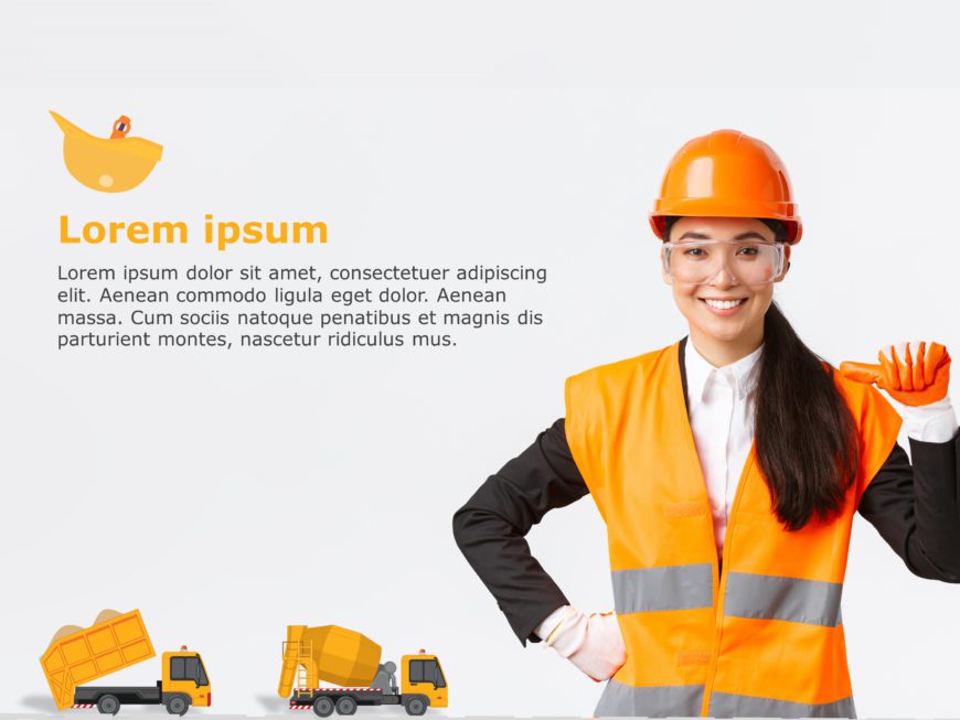 Construction Worker PowerPoint Template