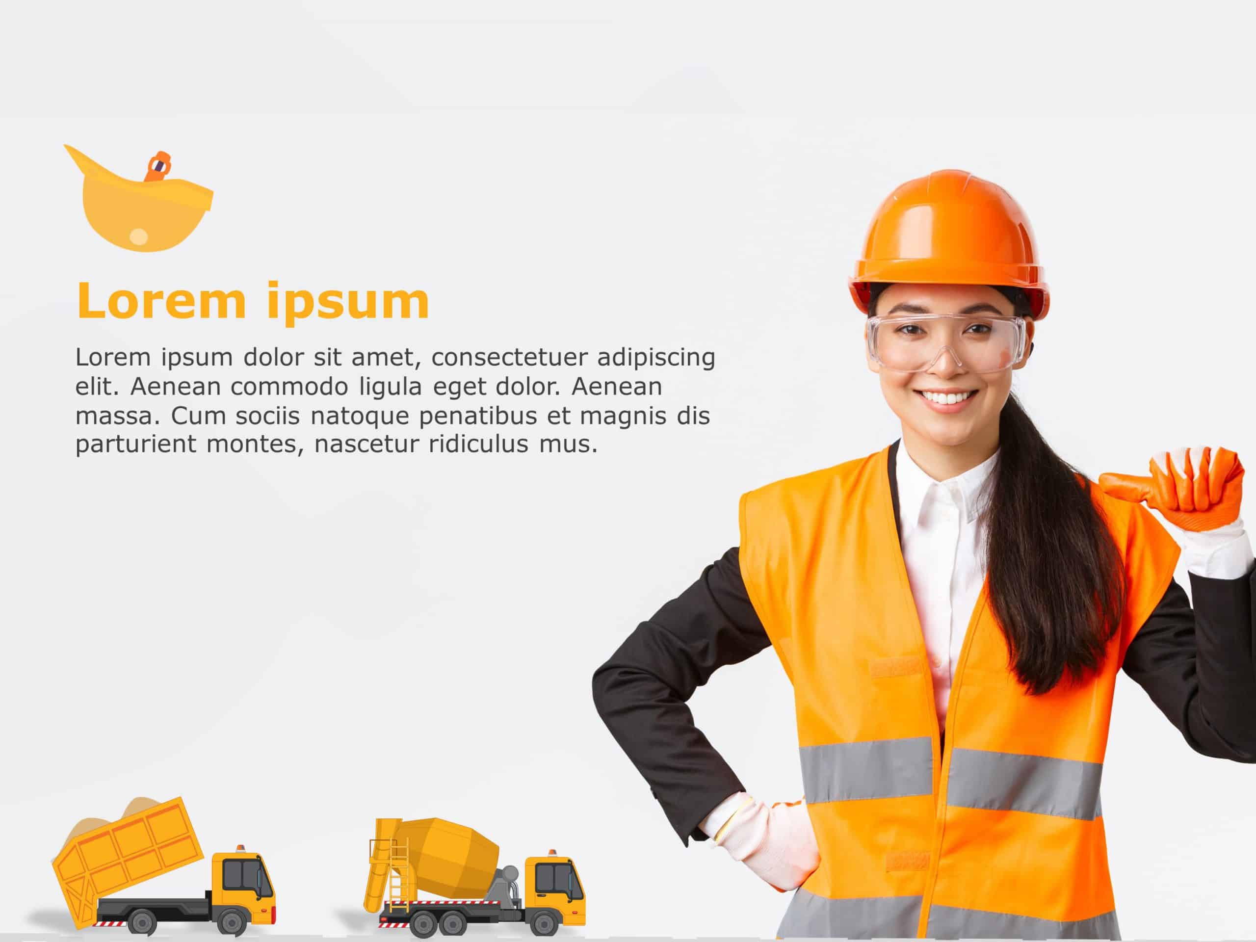 Construction Worker PowerPoint Template & Google Slides Theme