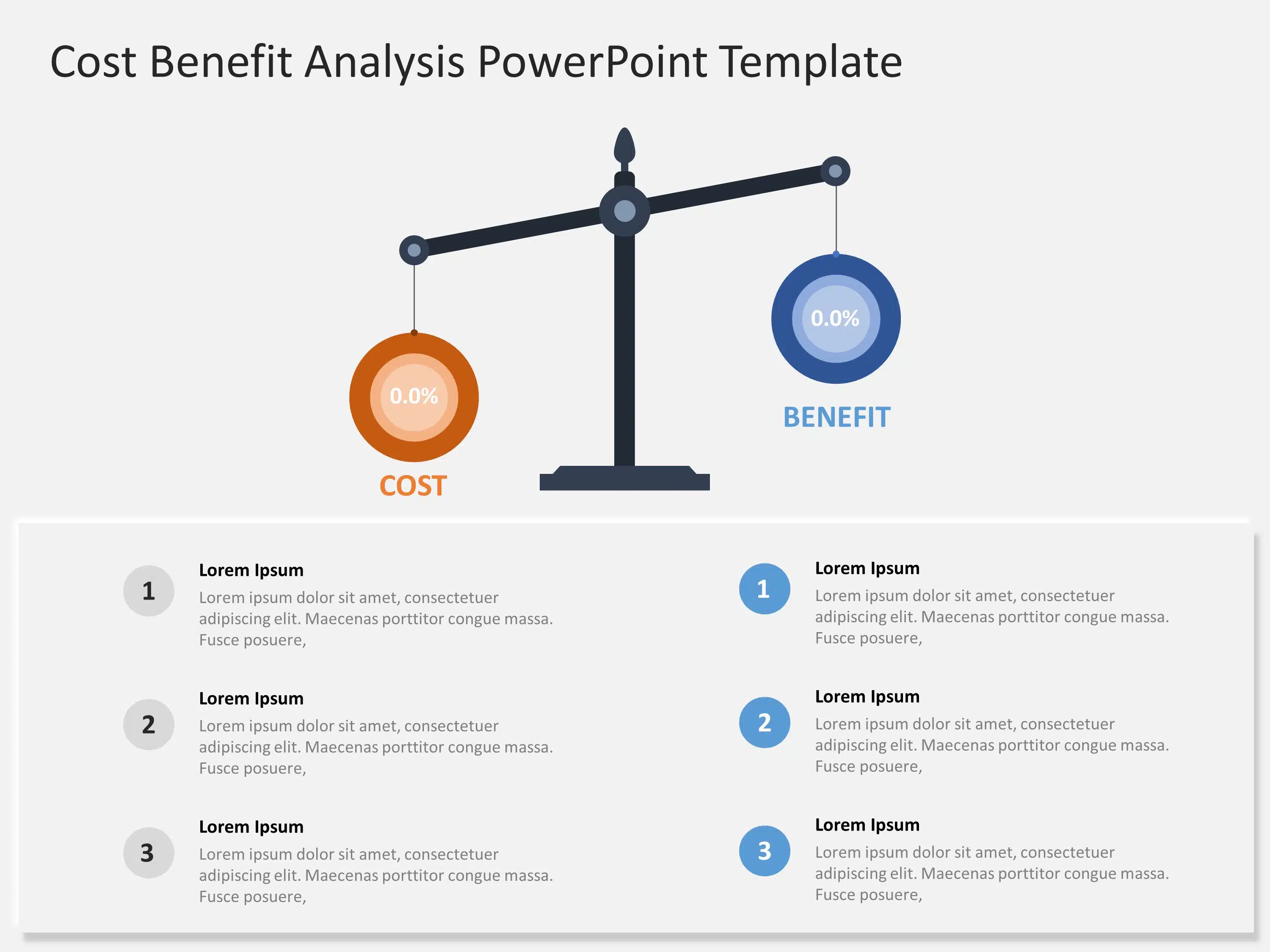 Free Cost Benefit Analysis PowerPoint Template & Google Slides Theme